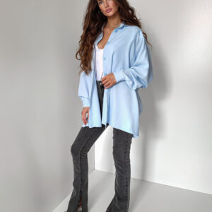 Koszula Lila Lou oversize Jasnoniebieska