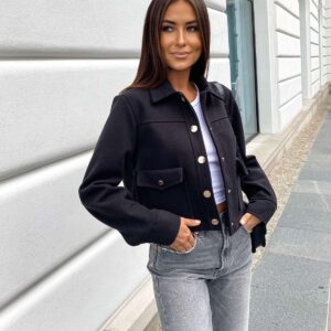 Krótka kurtka Ideal Czarna