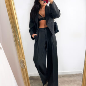 Eleganckie spodnie z wiskozy Lamilla MONICA Czarne