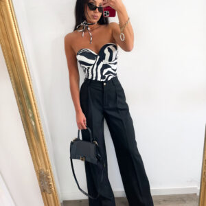 Eleganckie spodnie z wiskozy Lamilla MONICA Czarne