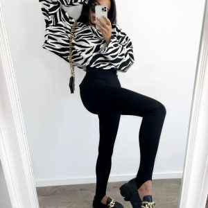 Legginsy narciarki z zapiętkami Lamilla FEMME Czarne