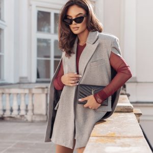 Płaszcz marynarka BATMAN La Milla Szary